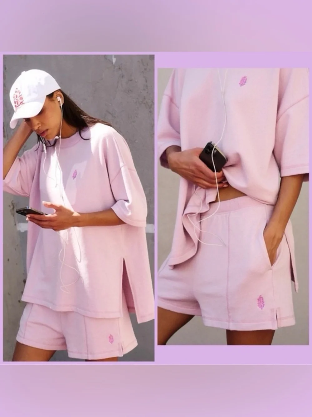 Free People Movement Back Me Up Set faded mauve size Small